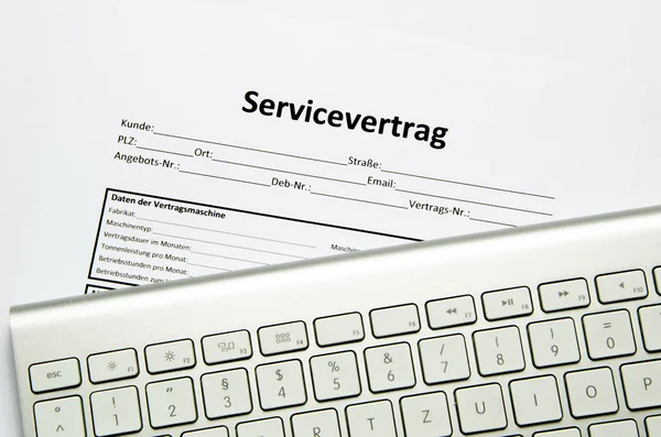 Contract for service (german Servicevertrag)