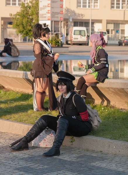 Cosplayers dressed as characters from movies at Animefest