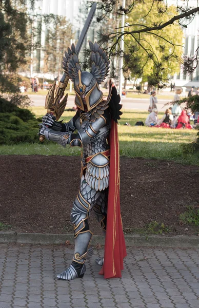 Cosplayer dressed as the character Haven Paladin