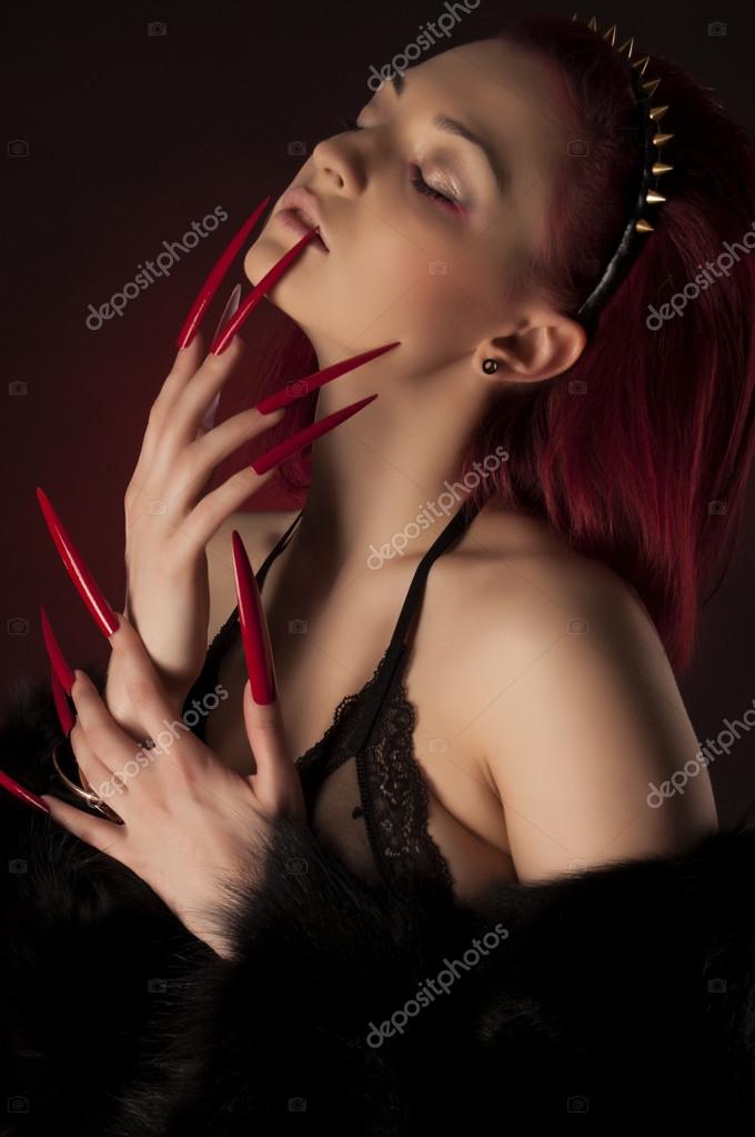 Beautiful mature women long fingernails happens Beautiful mature women long fingernails
