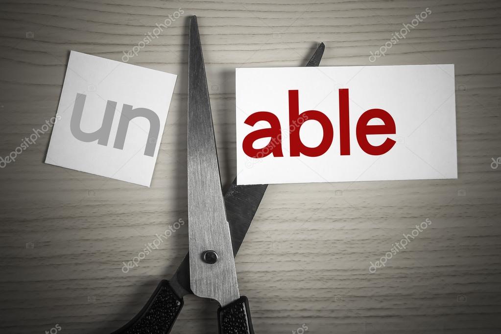Cut able from unable Stock Photo © ChristianChan #70387843 Cut able from unable Stock Photo © ChristianChan #70387843