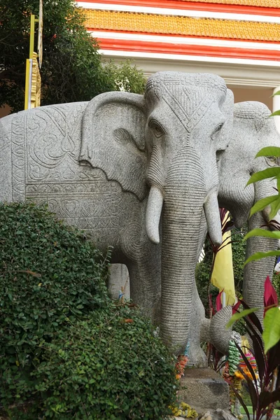 Erawan elephant or three elephants head statue