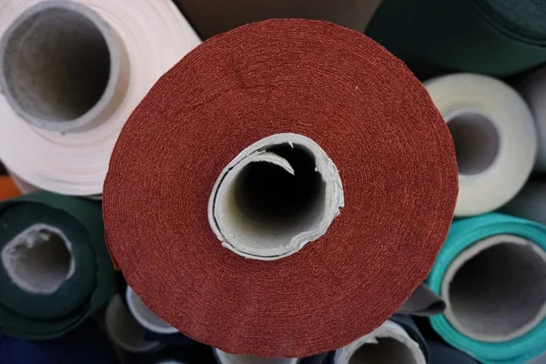 Stack of fabric roll