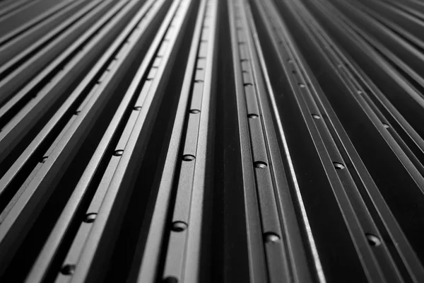 Abstract line up of aluminum profile