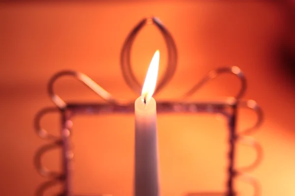 Candle lit orange background