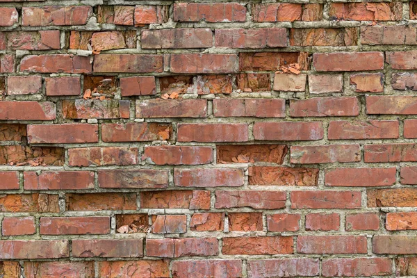 Old crumbling brick wall. Booms and textures