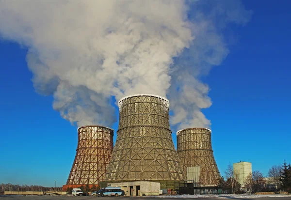Thermal power plant in city