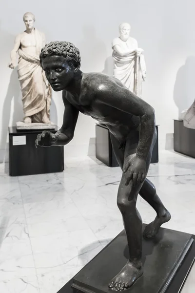 Bronze statue of athlete in Naples National Archaeological Museu