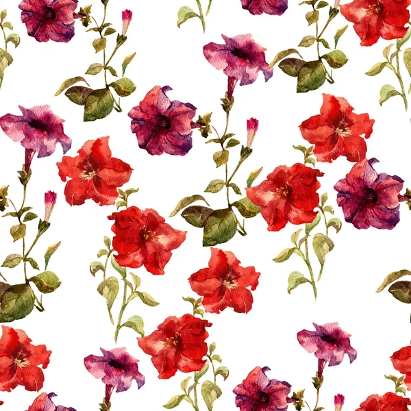 Watercolor flower pattern