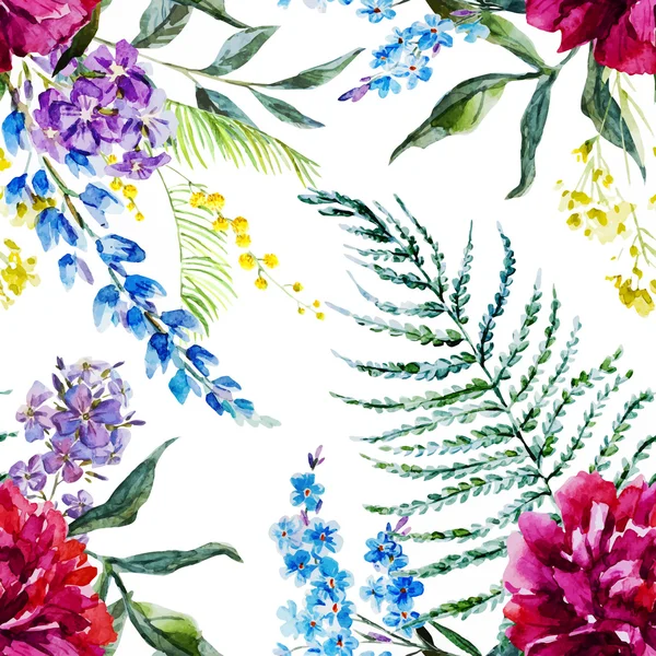 Watercolor floral pattern