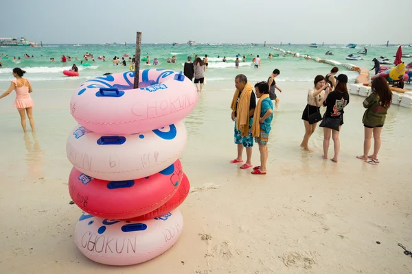 PATTAYA, THAILAND - MARCH 26, 2015: Life buoy is available to th