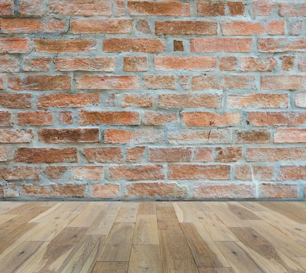 Brick wall on wood floor Room interior modern style
