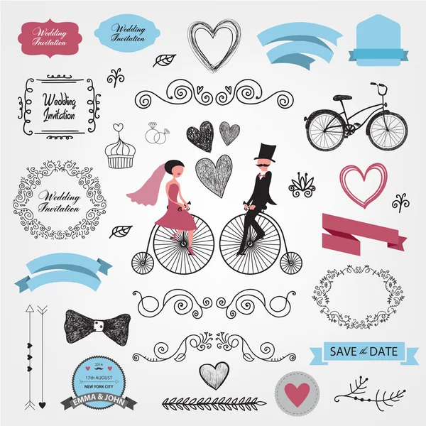 Wedding invitation design elements