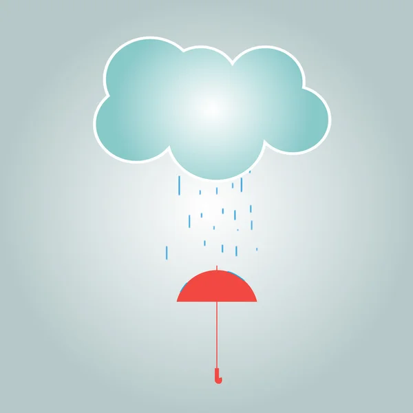 Rain, umbrella, cloud, background, vector, illustration, fall, weather, sky, vintage, icon, nature, autumn, symbol, blue, rainy, clouds, design, art, water, season, white, graphic, style, protection, wind, cloudy, abstract, hurricane, day, element, w