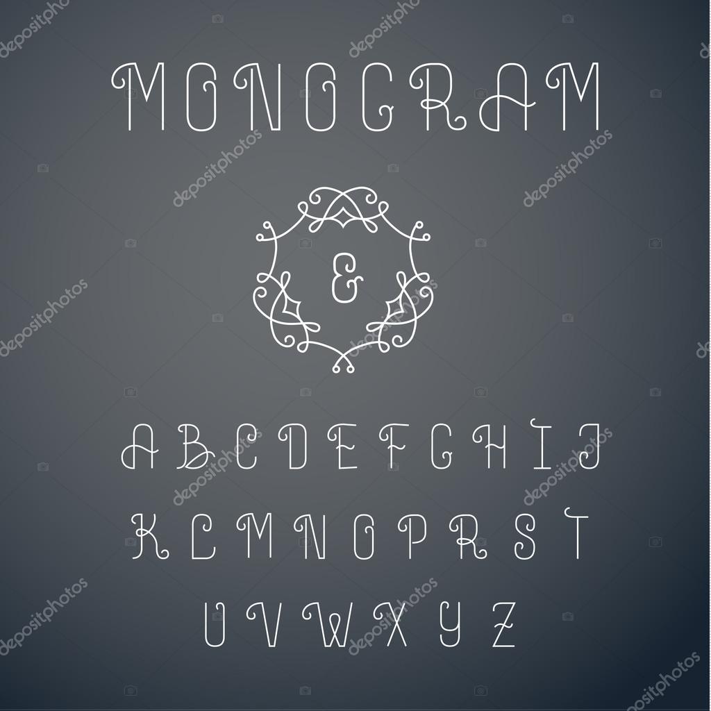 скачать контурный шрифт