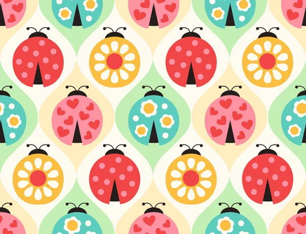 Ladybird cartoon pattern