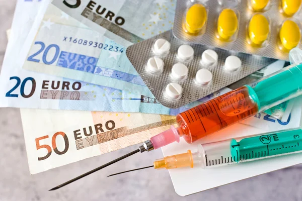 Healthcare costs - euro money