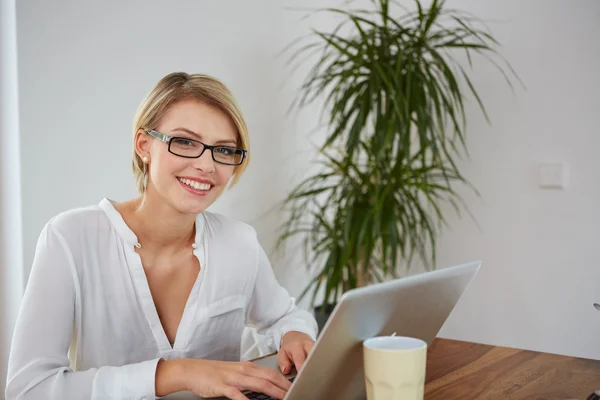 Young beautiful girl with a laptop