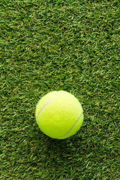 Tennis ball on the lawn