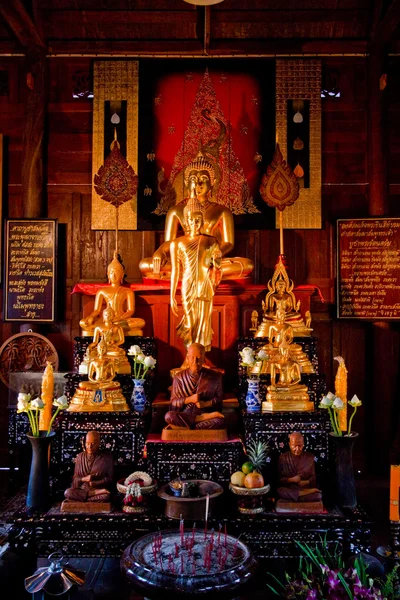Buddha altar table in temple