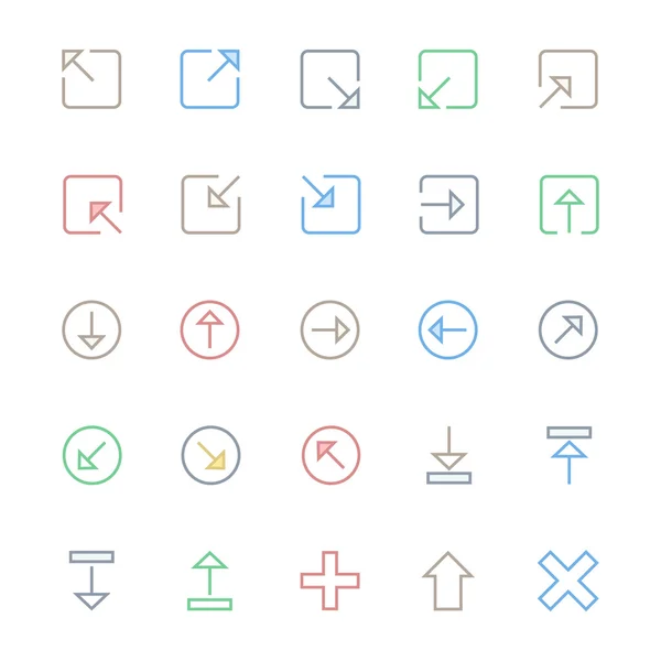 User Interface Colored Line Vector Icons 7