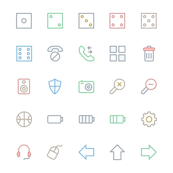 User Interface Colored Line Vector Icons 13