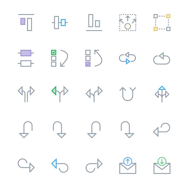 User Interface Colored Line Vector Icons 22