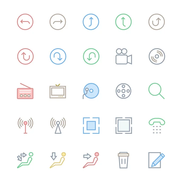 User Interface Colored Line Vector Icons 25