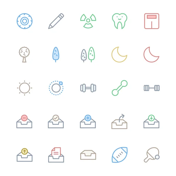 User Interface Colored Line Vector Icons 28