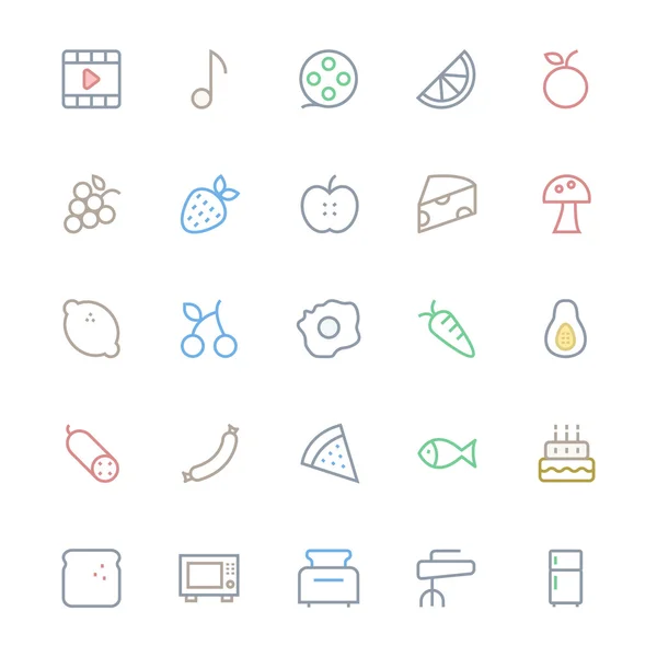 User Interface Colored Line Vector Icons 39
