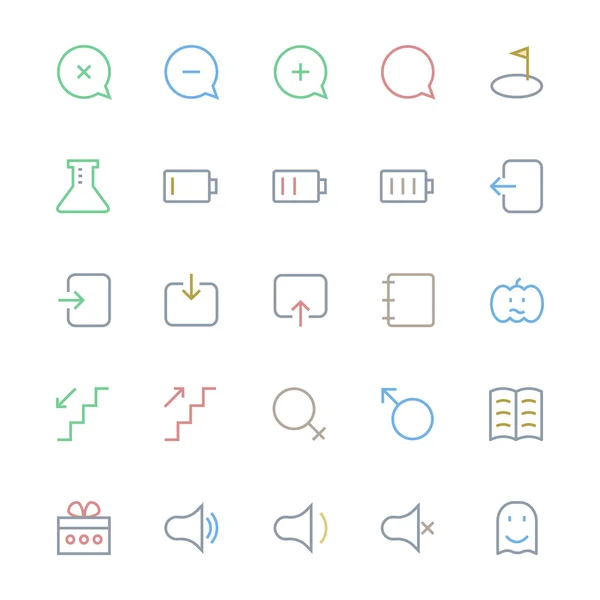 User Interface Colored Line Vector Icons 46