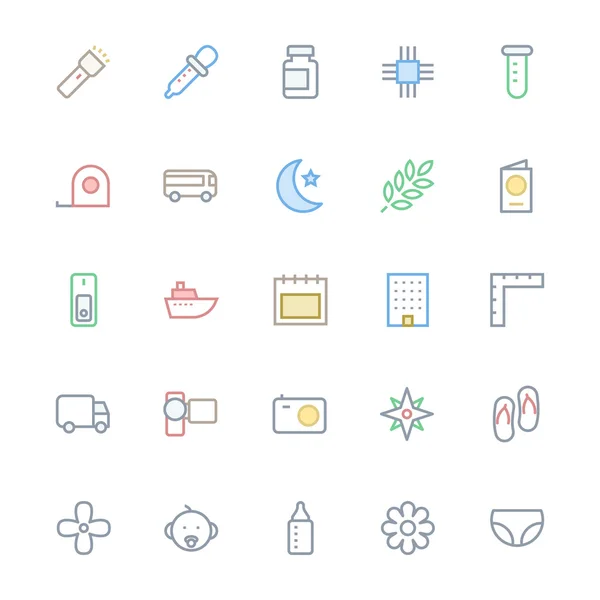 User Interface Colored Line Vector Icons 54
