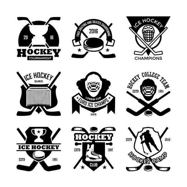 Ice-Hockey Vector Icons 20