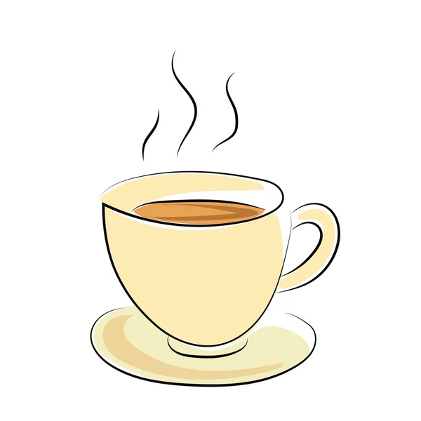 Coffee Cup Sketchy Colored Vector Icon