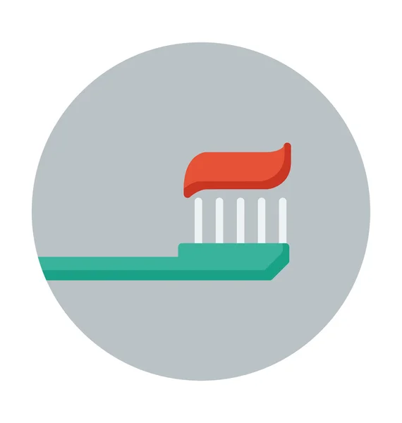 Toothbrush Colored Vector Icon