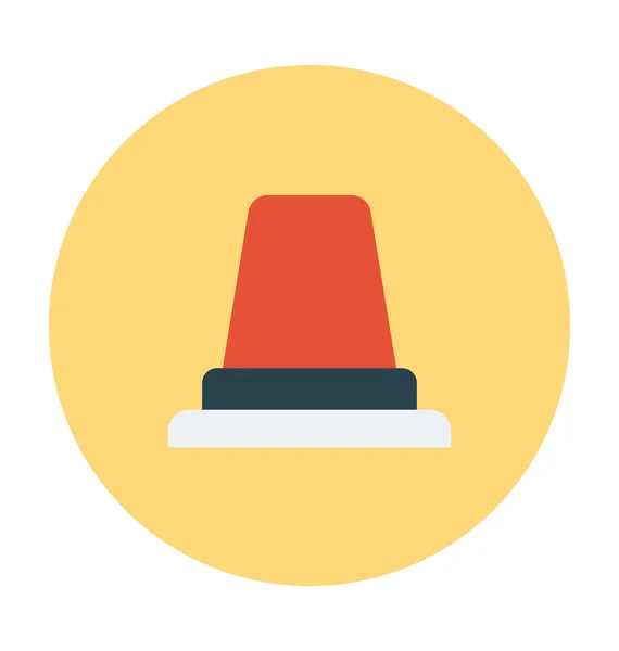 Warning Light Colored Vector Icon