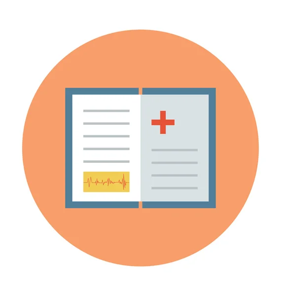 Medical Book Colored Vector Icon