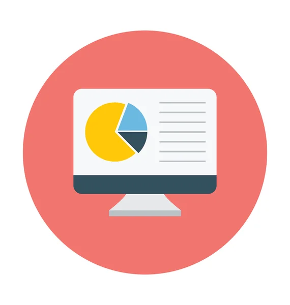 Pie Chart Colored Vector Illustration