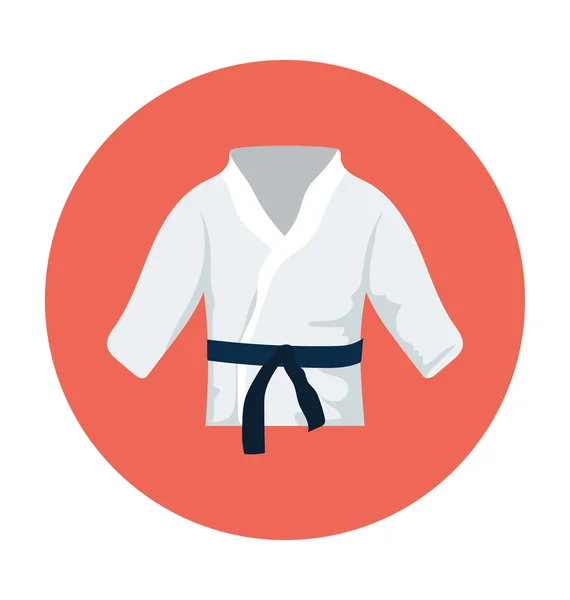 Karate Costume Colored Vector Icon