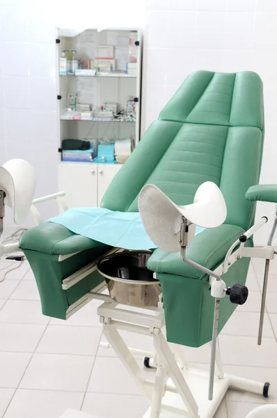 Female gynecological chair in the office of the doctor gynecologist