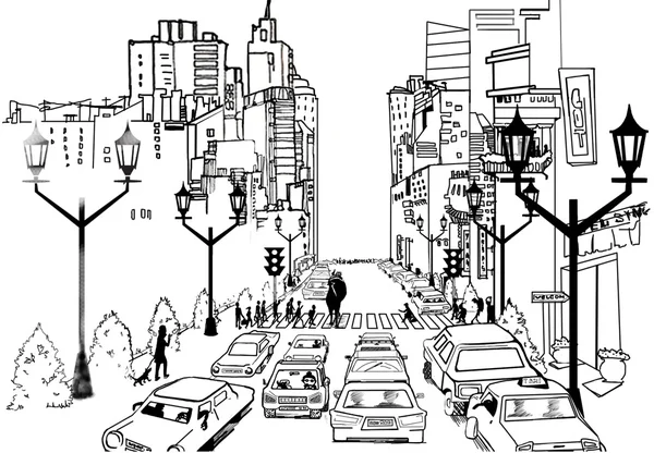 Urban sketches and people
