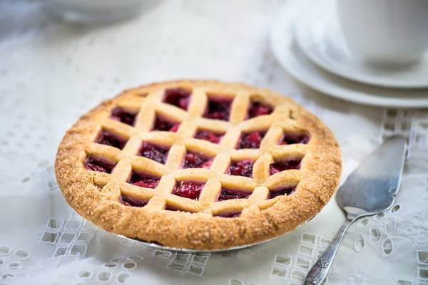 Apple, Strawberry and Blackberry Lattice Pie