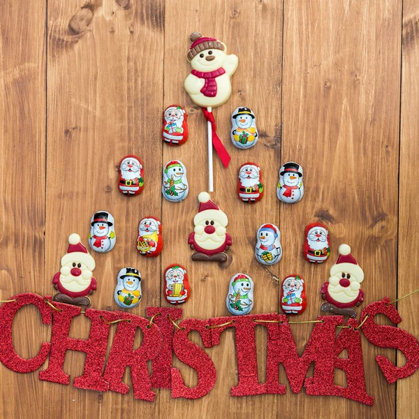 Chocolate Santas, Snowman and Biscuits and Letters Christmas