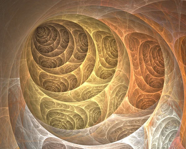 Abstract fractal design in beige.