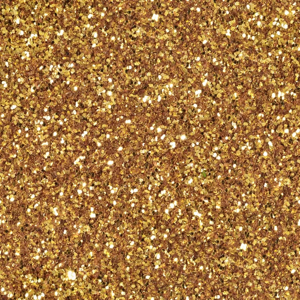 Background filled with shiny gold glitter. Seamless square textu