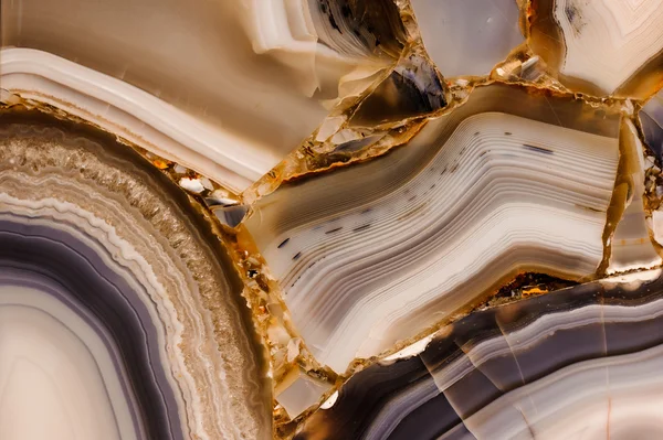 Piece of polished agate texture