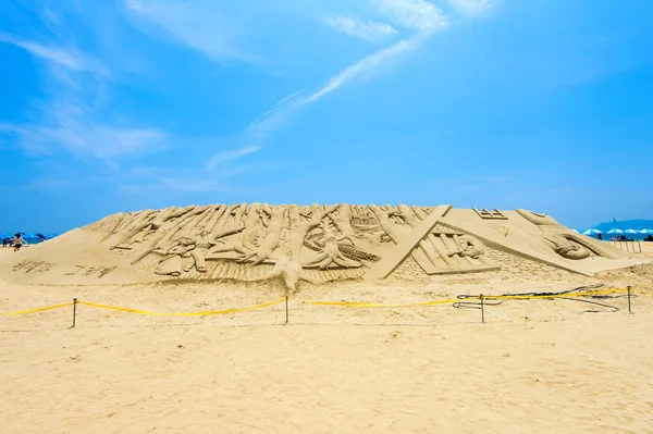 BUSAN, SOUTH KOREA - JUNE 1: Sand sculptures