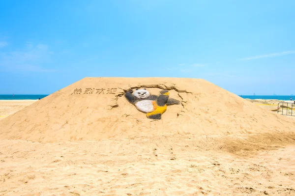 BUSAN, SOUTH KOREA - JUNE 1: Sand sculptures at the Busan Sand