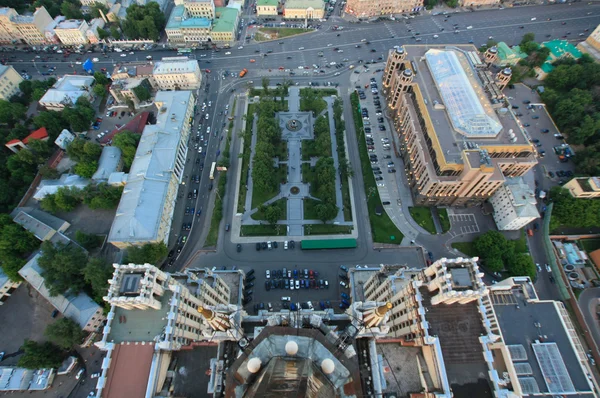 Rooftop from skyscraper in Moscow
