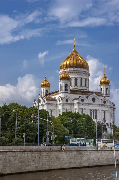 Russia, Moscow. The Cathedral of Christ the Savior in Moscow